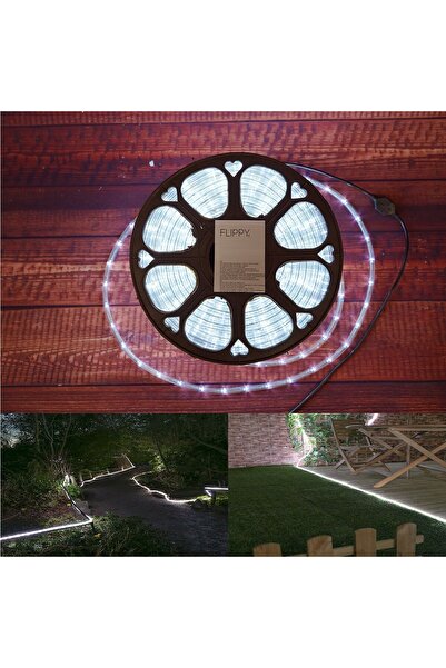 Flippy Christmas Light Installation, 94m, 2256 LEDs, Cold White, Transformer, 8 Light Modes, Flexible, 220V