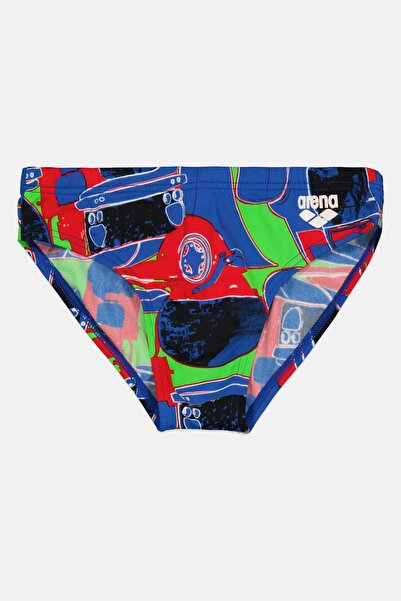 ARENA Kids Boy Graphic Print Swimming Brief, Multicolor