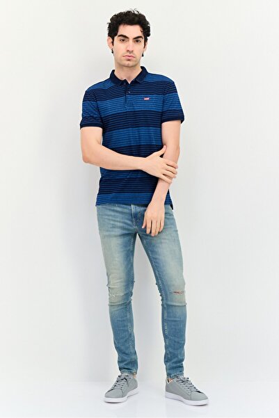 Levi's Men Regular Fit Stripe Short Sleeve Polo Shirt, Multicolor