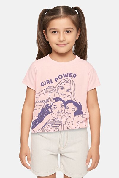 Sinsay x Disney Kids Girl Short Sleeve Graphic Print T-Shirt, Multicolor