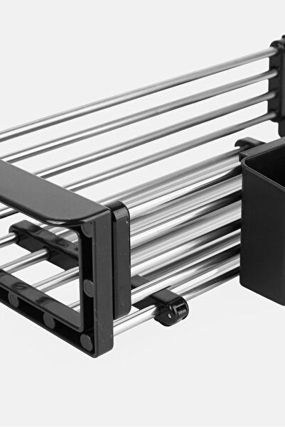 Alta In-Sink Extending Dish And Drain Rack, Black