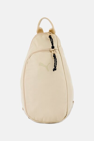 Puma Men Brand Logo Sling Bag, Beige
