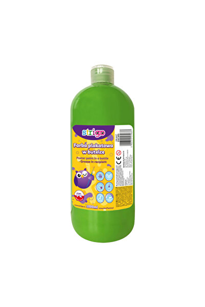 Strigo Гуаш в контейнер 1000 мл, зелен SSC324