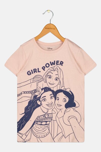 Sinsay x Disney Kids Girl Short Sleeve Graphic Print T-Shirt, Multicolor