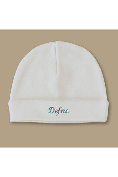 Tesbihane İsme Özel Nakışlı Krem 3 lü Bebek Tulum Seti