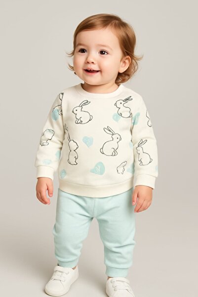 bebekyol Rabbit Printed Baby Set