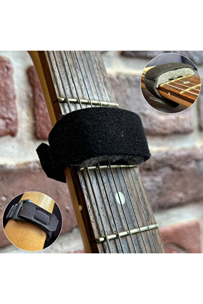 Choice8 Black S Guitar Fret Strings Mute Strap Noise Damper Silent Wraps Beam...