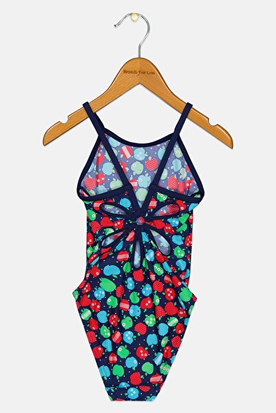 Zoggs Kids Girl One Piece Graphic Print Swimsuit, Multicolor