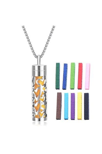 Generic Brand Fragrance Chain Essential Oil Necklace, Stainless Steel Aromath...