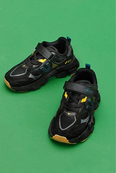 Vicco Wild Orthopedic Boys' Black Comfortable Sneaker