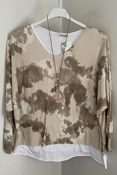 AYASOFYA OTANTIK Set de 2 bluze din bumbac pieptănat, fără mâneci, cu mâneci ...