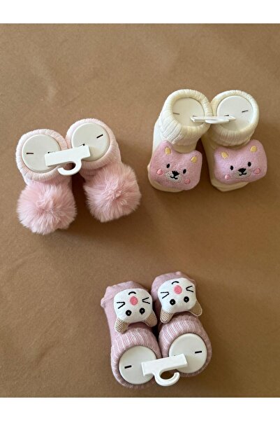 EM&FA TEKSTİL Baby Accessory Socks 3 Pieces