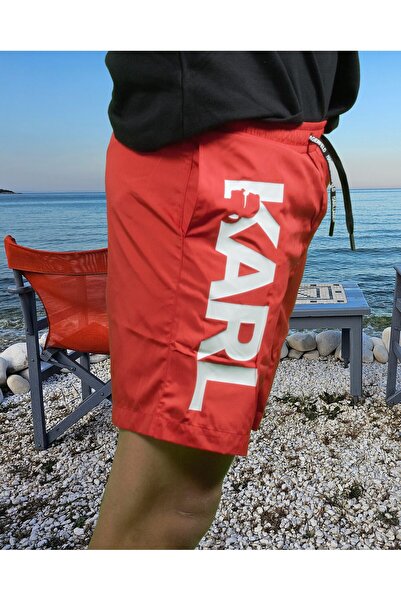 Karl Lagerfeld Men's Swim Shorts with Mesh, Paris