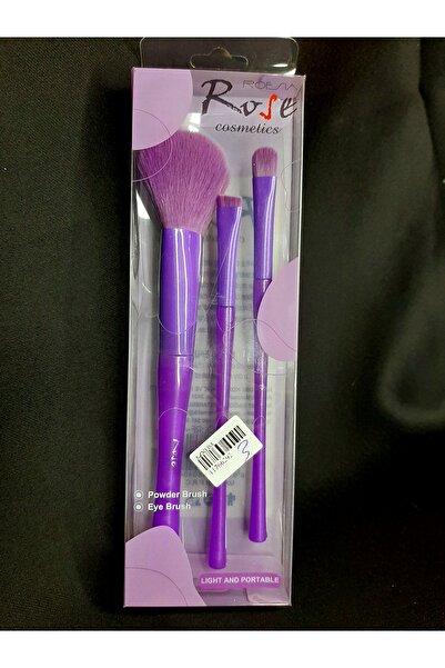 MRYart فرشاة مكياج باللون الأرجواني الوردي، 3 قطع