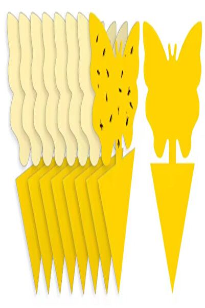 OEM Set of 10 yellow glue plates for pot and garden insects