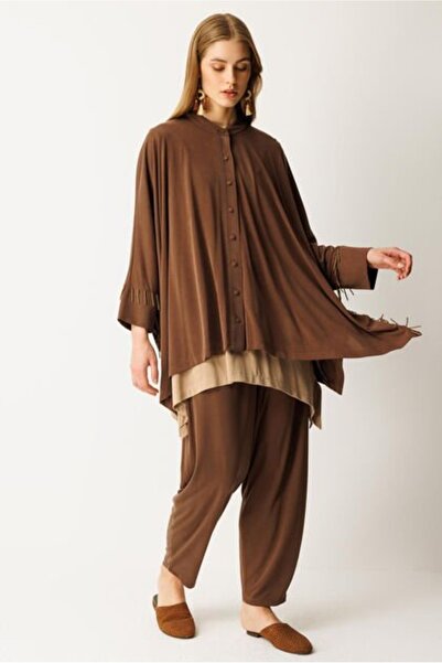 Ghisa Yarasa Kol Takım-KAHVE - 1 BEDEN