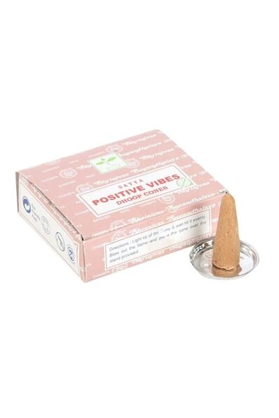 Generic Brand Satya Positive Vibes Dhoop Incense Cones, Traditional Fragrance