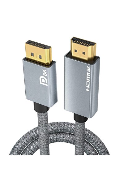 Agfilesan DisplayPort 1.4 to HDMI 2.1 8K Cable, 8K@60Hz 4K@120Hz 144Hz 2K@240Hz