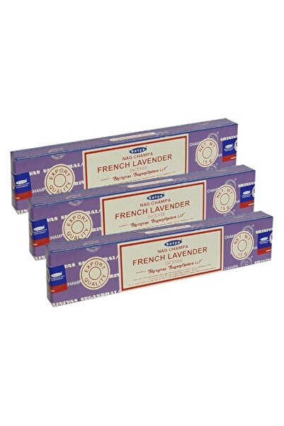 Generic Satya Nag Champa French Lavender Incense Sticks Pack of 3 Boxes 15gms...