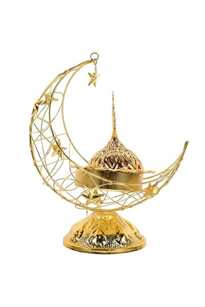 Generic Brand Moon Incense Burner, Ramadan Crescent Shaped Incense Burner, Ag...