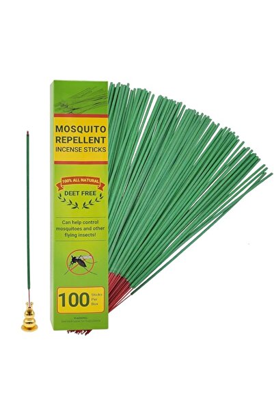 Generic Brand 100 Pcs Mosquito Repellent Citronella Incense Sticks with Holde...