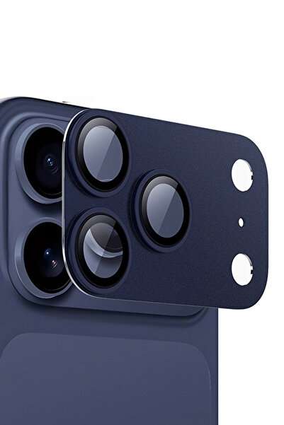 WANNA PROTECT Apple iPhone 17 Pro Max Uyumlu Kamera Lens Koruyucu Metal Çerce...