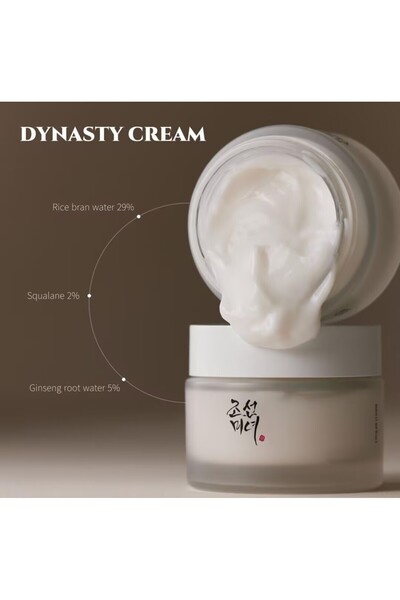 LOCK Dynasty Cream - Rice Bran Water, Squalane, Ginseng - Hydrating & Nourishing Facial Moisturizer
