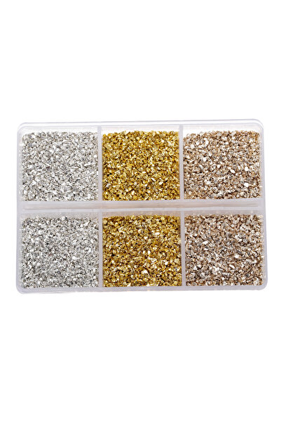 Choice34 النمط 03 30 جرام/صندوق من أحجار الزجاج المكسورة وحشو الراتنج غير الم...