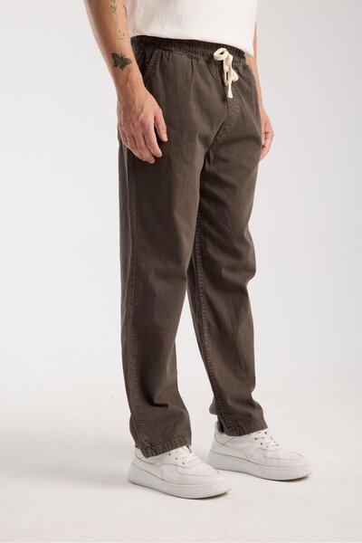 Store 100% Cotton Drawstring Tied Loose Fit Trousers