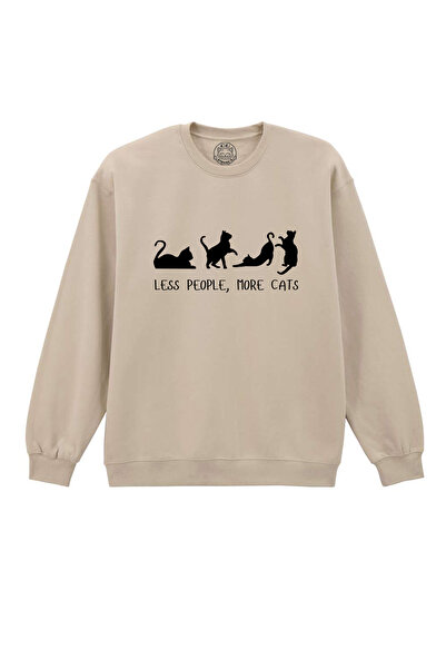 Cu Pisici Bluza printata-Less People, More Cats, Unisex