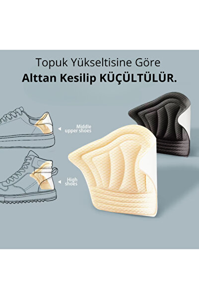 Mawrond Taç Şeklinde, Kendinden Yapışkanlı, Küçültülebilir Ayakkabı Topuk Vur...