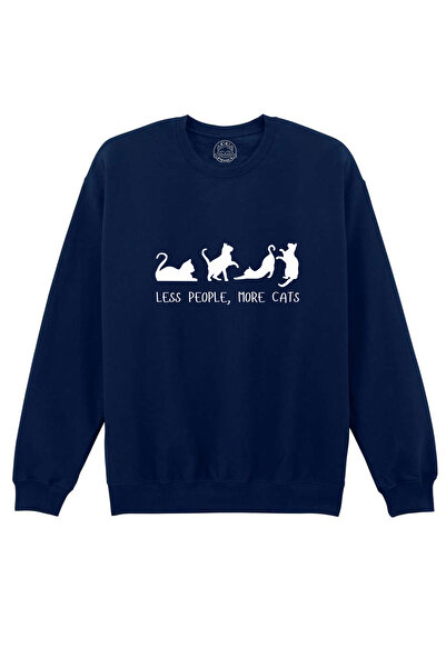 Cu Pisici Bluza printata-Less People, More Cats, Unisex