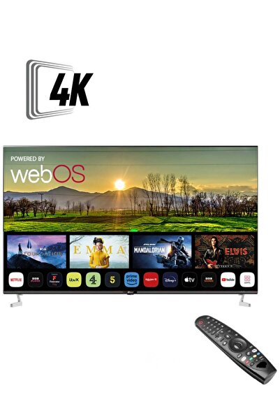 Oscar 70” Frameless WebOS 4k UHD Smart TV with Remote – Black