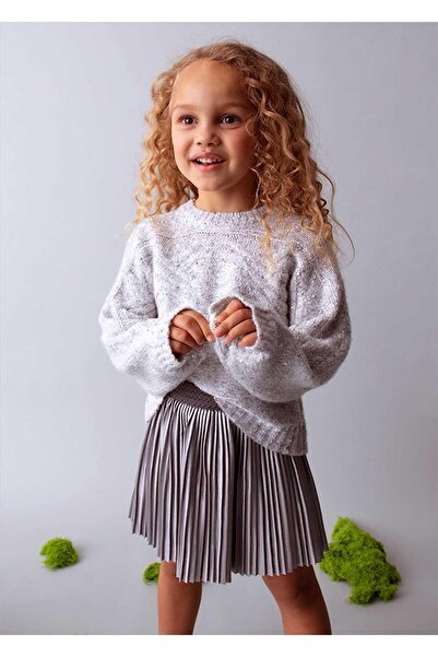 MAYORAL Kışlık Kız Çocuk Parlak Etek - Gri