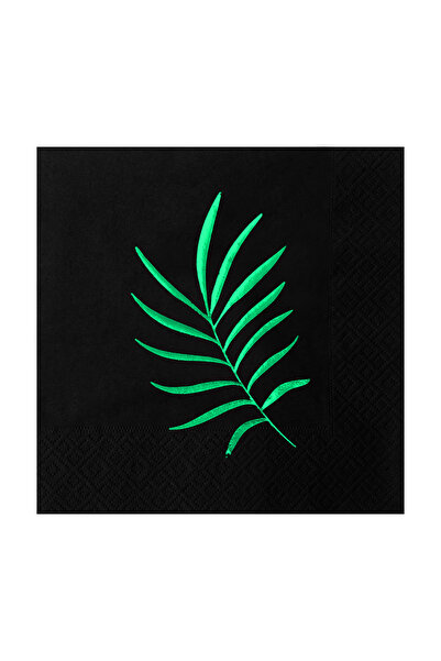 Story مناديل ورقية سوداء اللون مقاس 33 × 33 سم، مناديل ورقية سوداء اللون مكون...