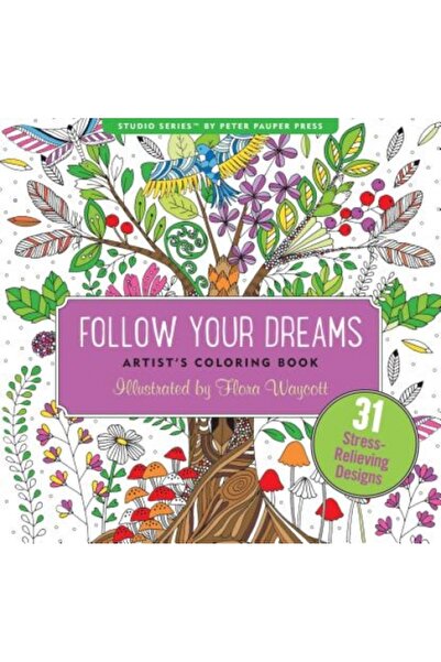 Avon Books Follow Your Dreams Adult Coloring Book (31 Stress-Relieving Designs)