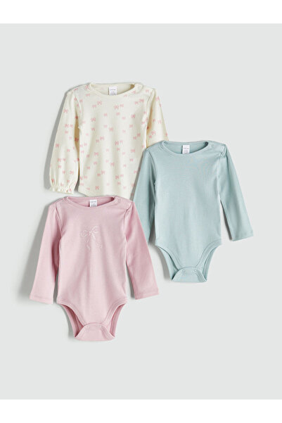 LC Waikiki مجموعة ملابس داخلية للأطفال البنات من إكرو كورديل مطبوع مكونة من 3...