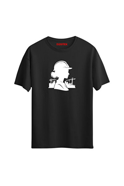 Açık Garaj تي شيرت Urban Builder-Silhouette Construction مطبوع، تي شيرت رجالي...