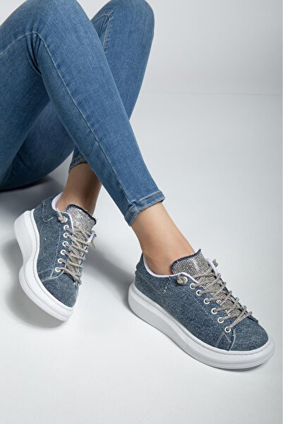 Erceka Кам'яні жіночі кросівки для щоденного використання, з шнурівками, водонепроникні, чорно-білі-сині