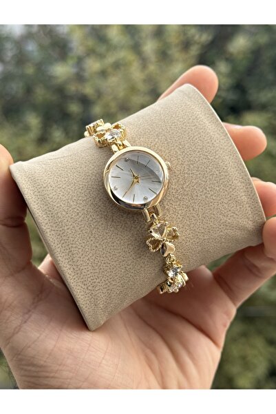 Tulpar New Season Clover Detailed Retro Women's Wristwatch