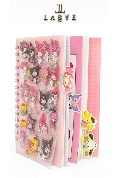 kuromi New Season Sticker Kawaii Kromi My Melodi Cinnamorol Sticker and Notebook Diary Agenda and Sticker