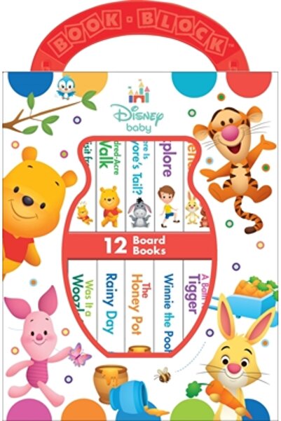 Phoenix Disney Baby - Winnie the Pooh - My First Library Board Book Block 12-Book Set - Pi Kids