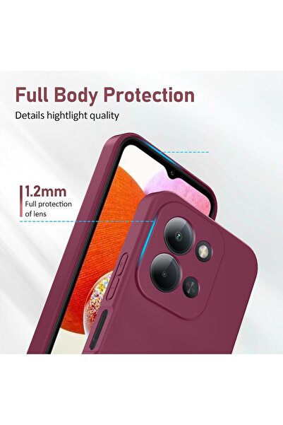 m.tk moveteck Xiaomi Redmi 15C Kılıf Lansman Kamera Korumalı içi Kadife Yumuşak Renkli Silikon Mat Hisli Kapak
