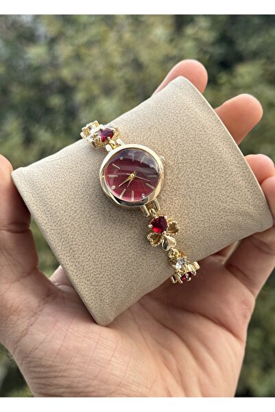 Tulpar New Season Clover Detailed Retro Women's Wristwatch