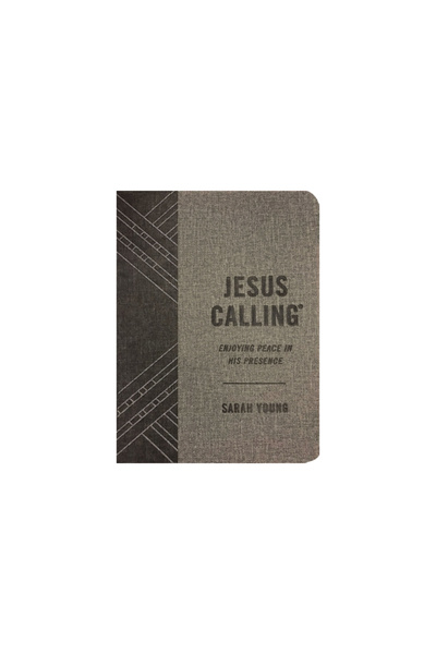 Thomas Nelson Pub Jesus Calling (Textured Gray Leathersoft): Enjoying Peace in His Presence (with Full Scriptures)
