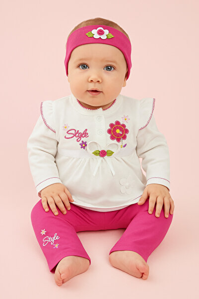 MYZİ STORE طقم ملابس للفتيات الصغيرات مكون من 3 قطع – 100% قطن، صديق للبشرة، ...