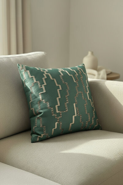 Luvora Home Husă de pernă premium cu model din seria Azura - Petrol