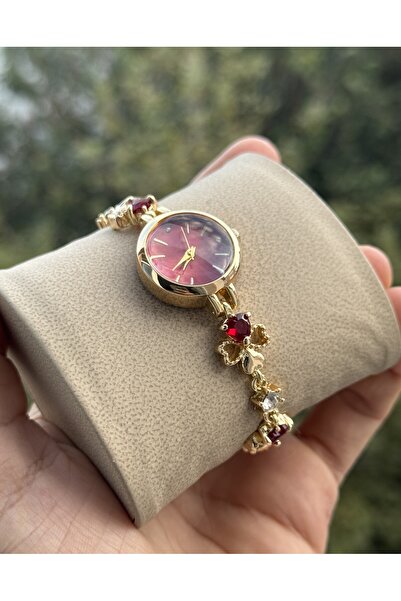 Tulpar New Season Clover Detailed Retro Women's Wristwatch