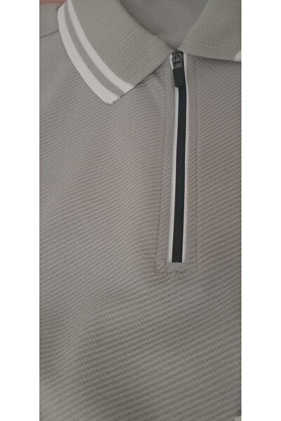 TROYLİFE Men's Polo Neck Long Sleeve Fit Regular Cut T-Shirt