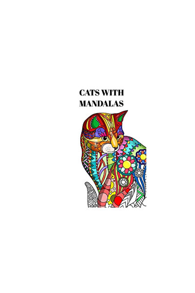 Blurb Inc Cats with Mandalas - Adult Coloring Book: Beautiful Coloring Pages ...